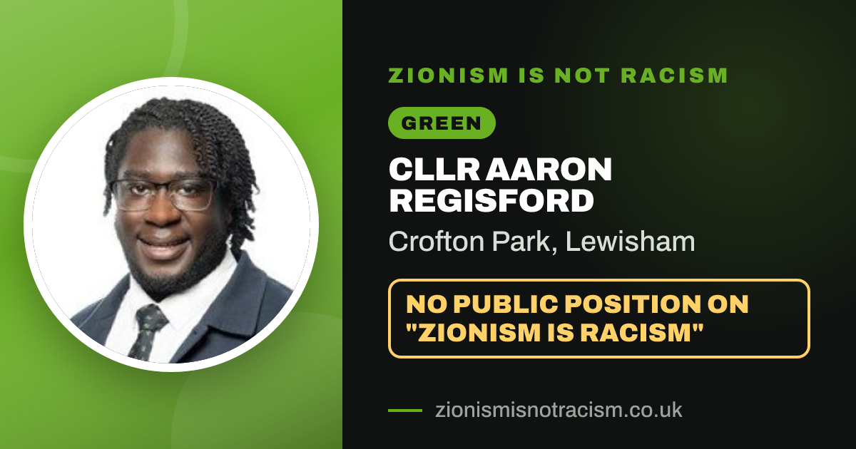 Share image: Cllr Aaron Regisford, Crofton Park ward, Lewisham