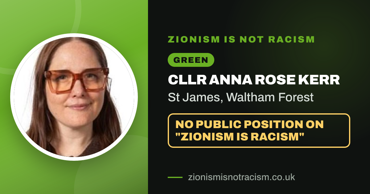 Share image: Cllr Anna Rose Kerr, St James ward, Waltham Forest