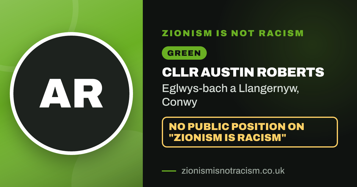 Share image: Cllr Austin Roberts, Eglwys-bach a Llangernyw ward, Conwy