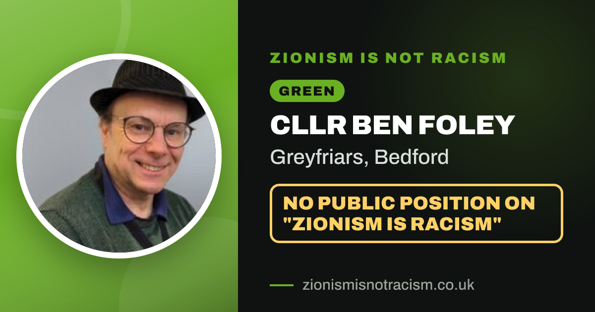 Share image: Cllr Ben Foley, Greyfriars ward, Bedford