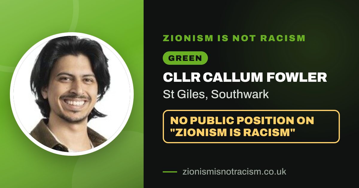 Share image: Cllr Callum Fowler, St Giles ward, Southwark