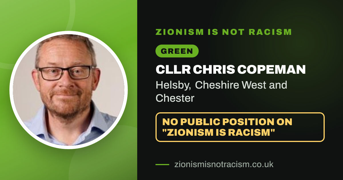 Share image: Cllr Chris Copeman, Helsby ward, Cheshire West and Chester