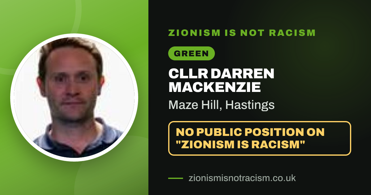 Share image: Cllr Darren Mackenzie, Maze Hill ward, Hastings