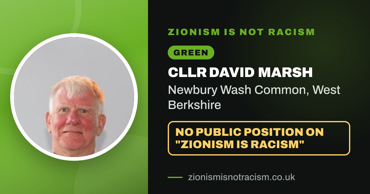 Share image: Cllr David Marsh, Newbury Wash Common ward, West Berkshire