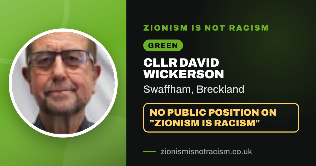 Share image: Cllr David Wickerson, Swaffham ward, Breckland