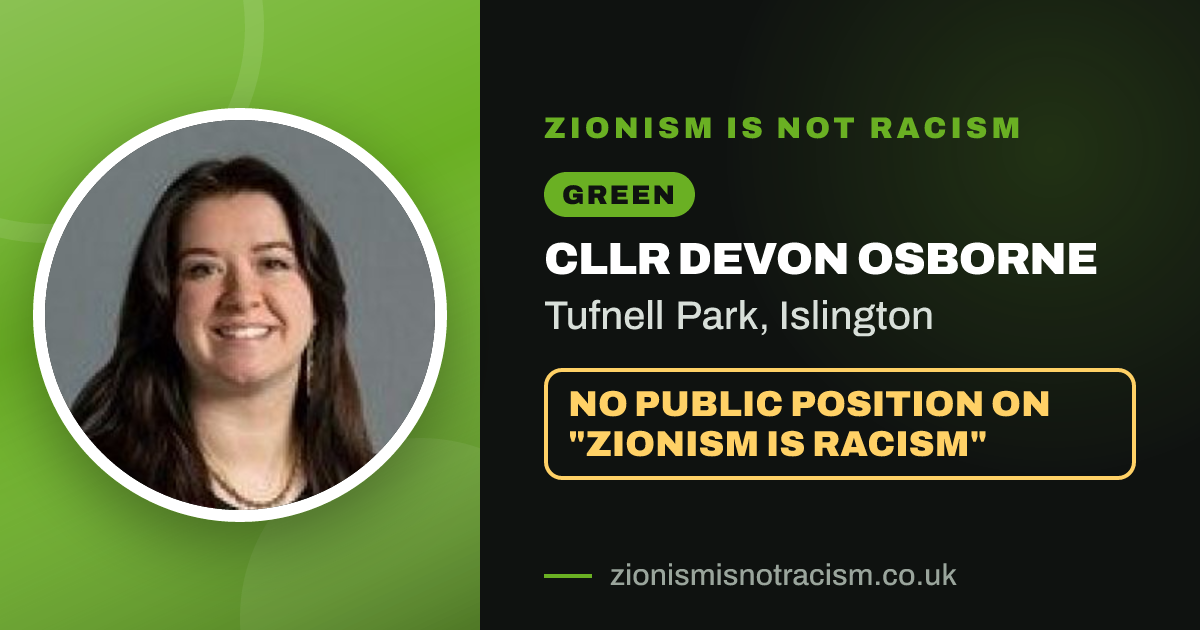 Share image: Cllr Devon Osborne, Tufnell Park ward, Islington