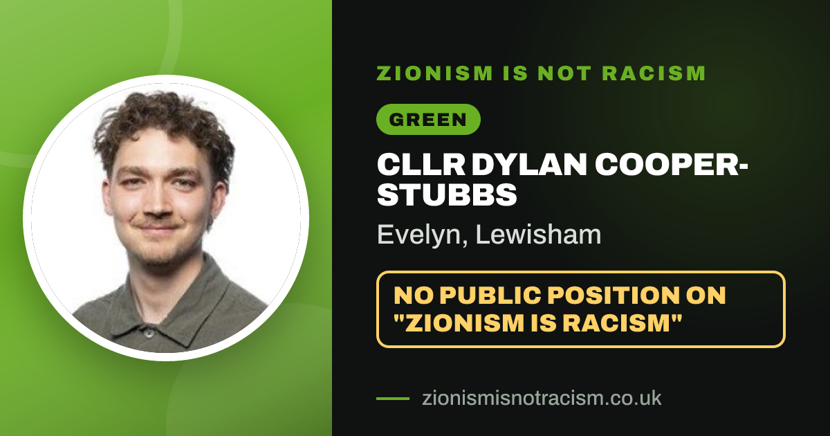 Share image: Cllr Dylan Cooper-Stubbs, Evelyn ward, Lewisham