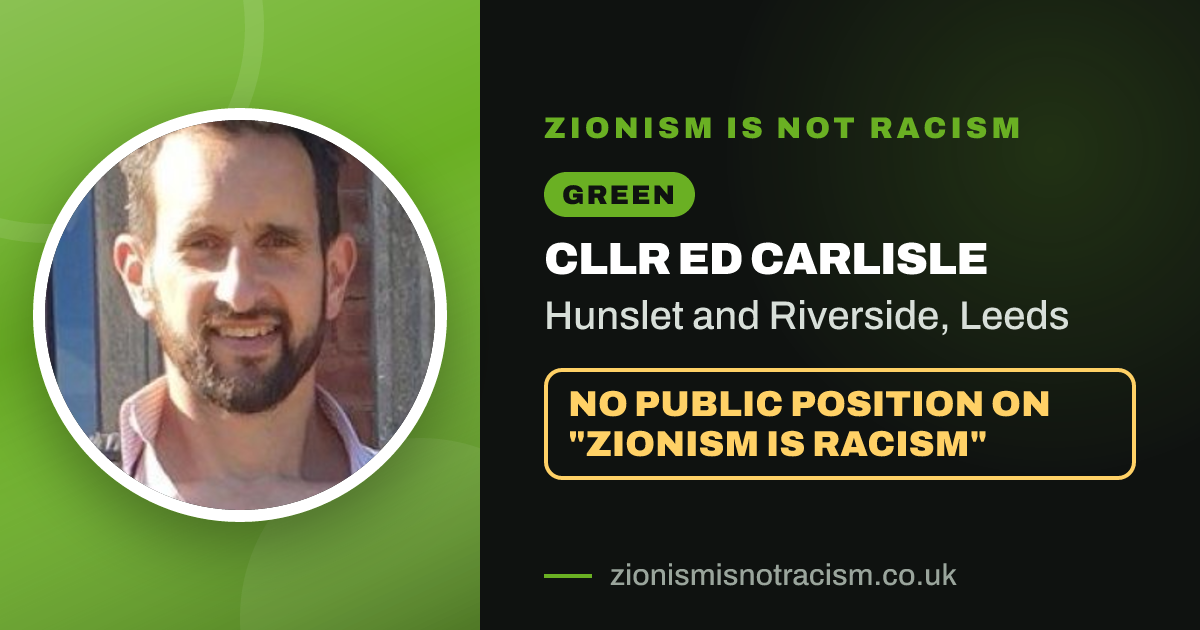 Share image: Cllr Ed Carlisle, Hunslet and Riverside ward, Leeds
