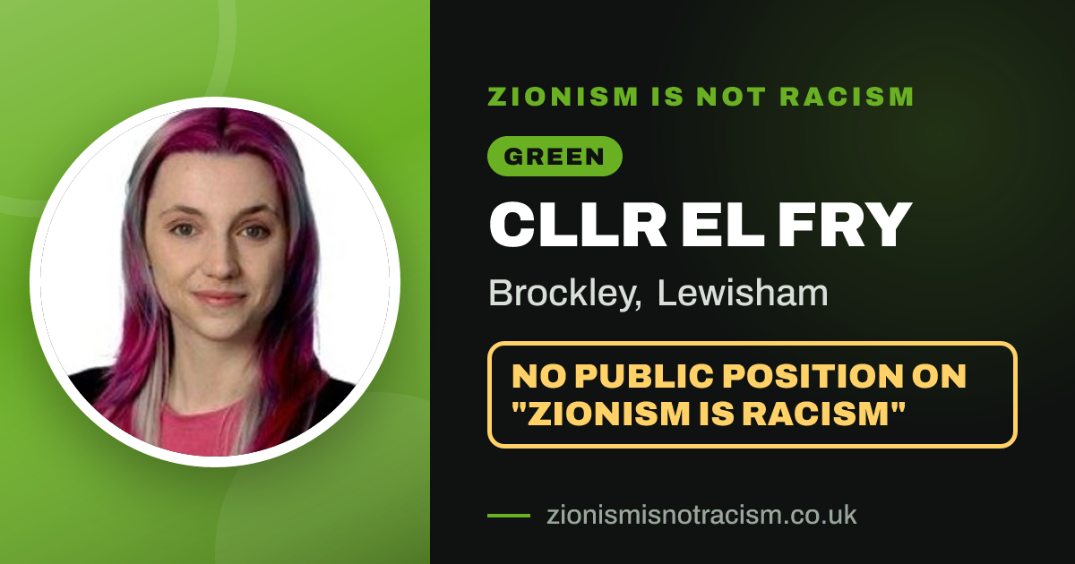 Share image: Cllr El Fry, Brockley ward, Lewisham