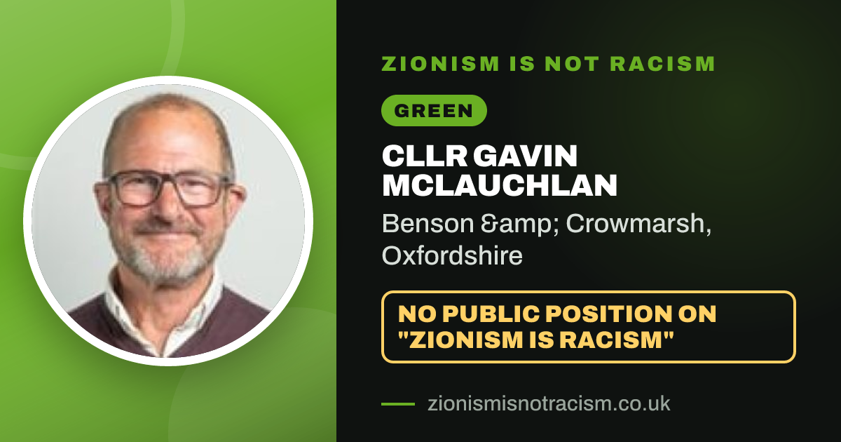 Share image: Cllr Gavin McLauchlan, Benson & Crowmarsh ward, Oxfordshire
