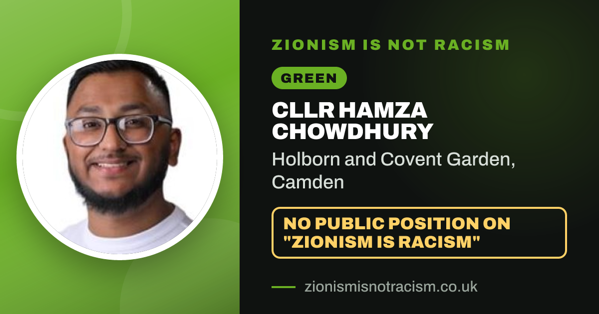 Share image: Cllr Hamza Chowdhury, Holborn and Covent Garden ward, Camden
