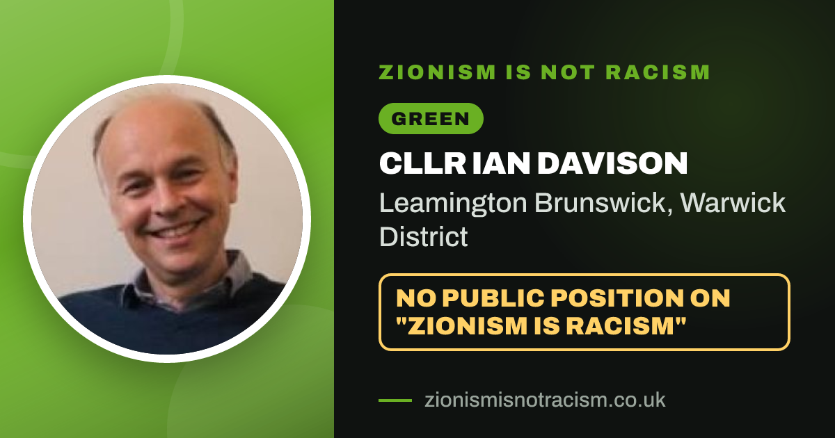 Share image: Cllr Ian Davison, Leamington Brunswick ward, Warwick District