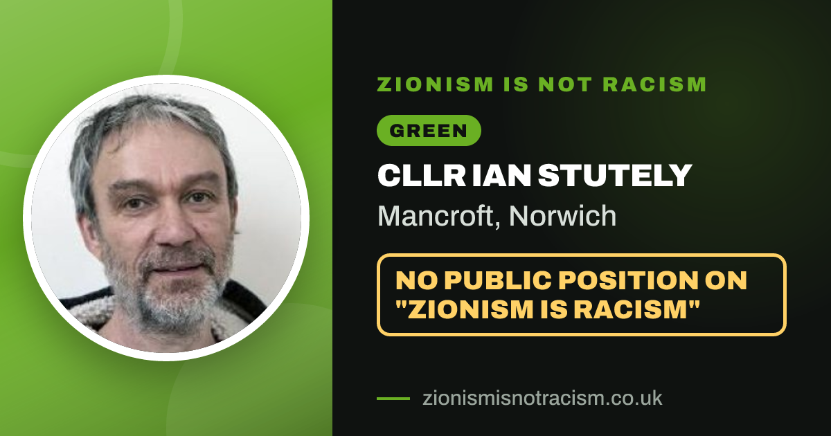 Share image: Cllr Ian Stutely, Mancroft ward, Norwich