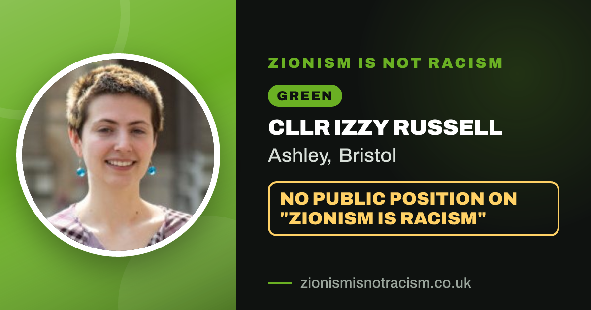 Share image: Cllr Izzy Russell, Ashley ward, Bristol