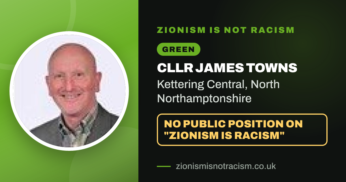 Share image: Cllr James Towns, Kettering Central ward, North Northamptonshire