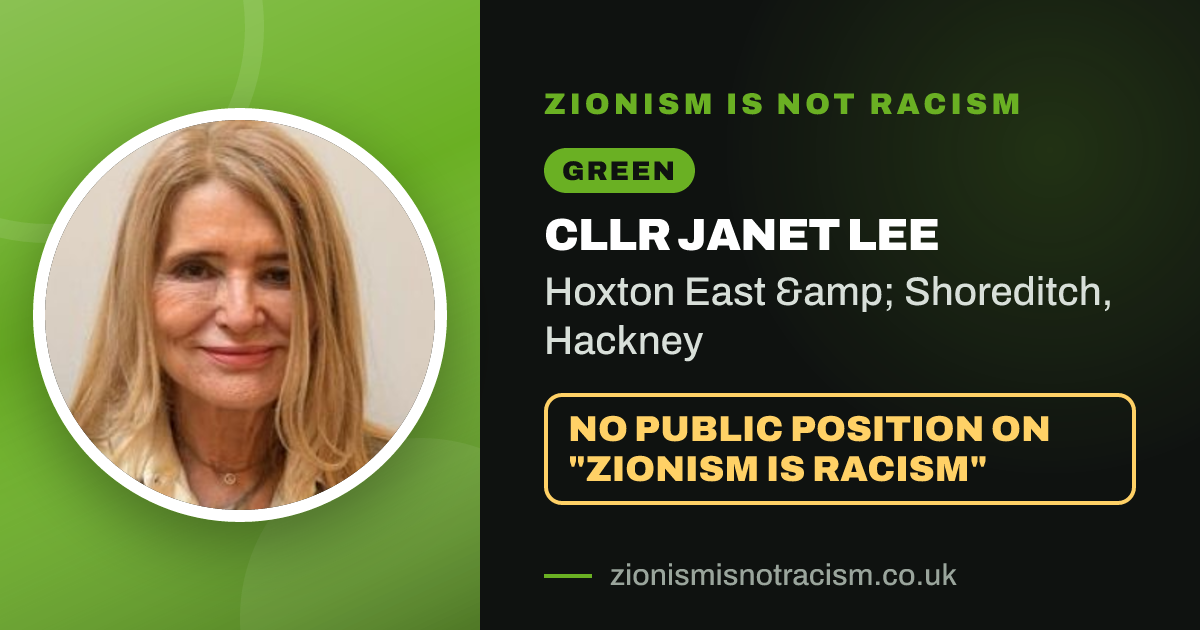 Share image: Cllr Janet Lee, Hoxton East & Shoreditch ward, Hackney