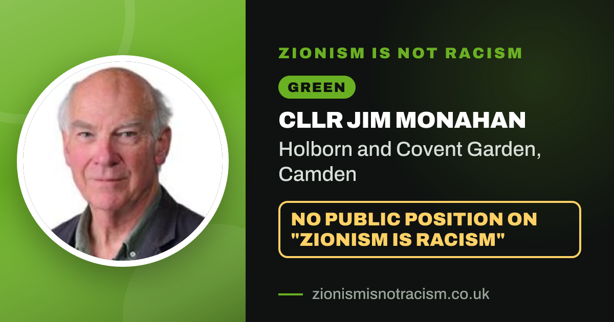 Share image: Cllr Jim Monahan, Holborn and Covent Garden ward, Camden