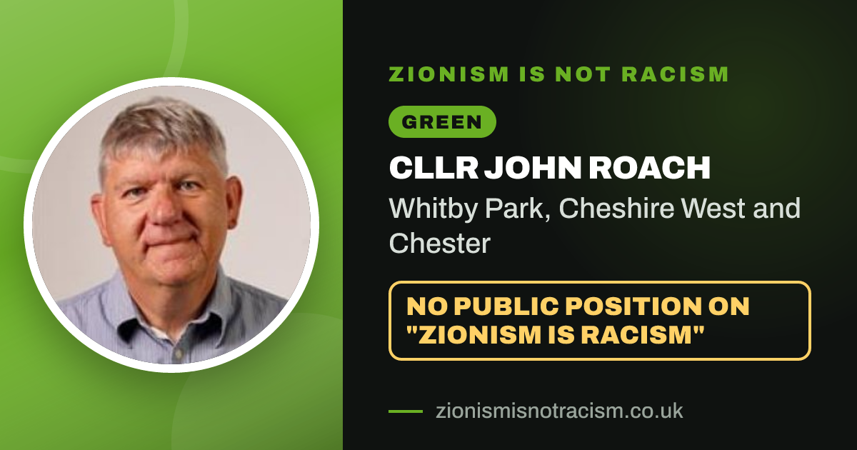 Share image: Cllr John Roach, Whitby Park ward, Cheshire West and Chester