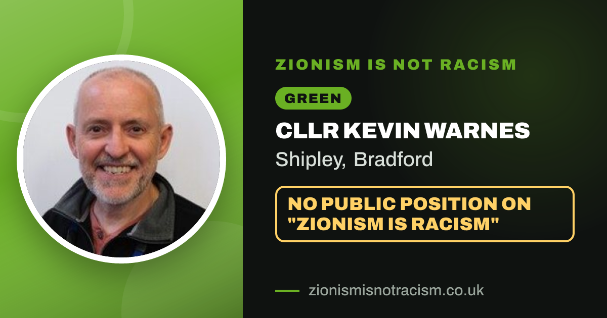 Share image: Cllr Kevin Warnes, Shipley ward, Bradford