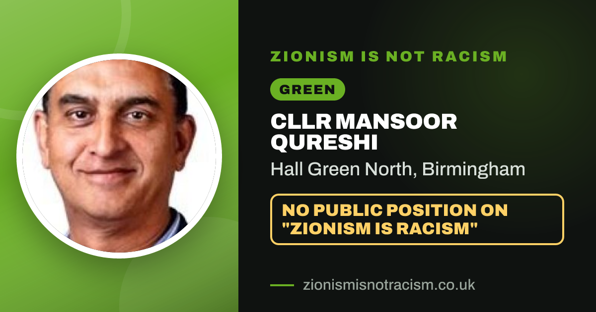 Share image: Cllr Mansoor Qureshi, Hall Green North ward, Birmingham