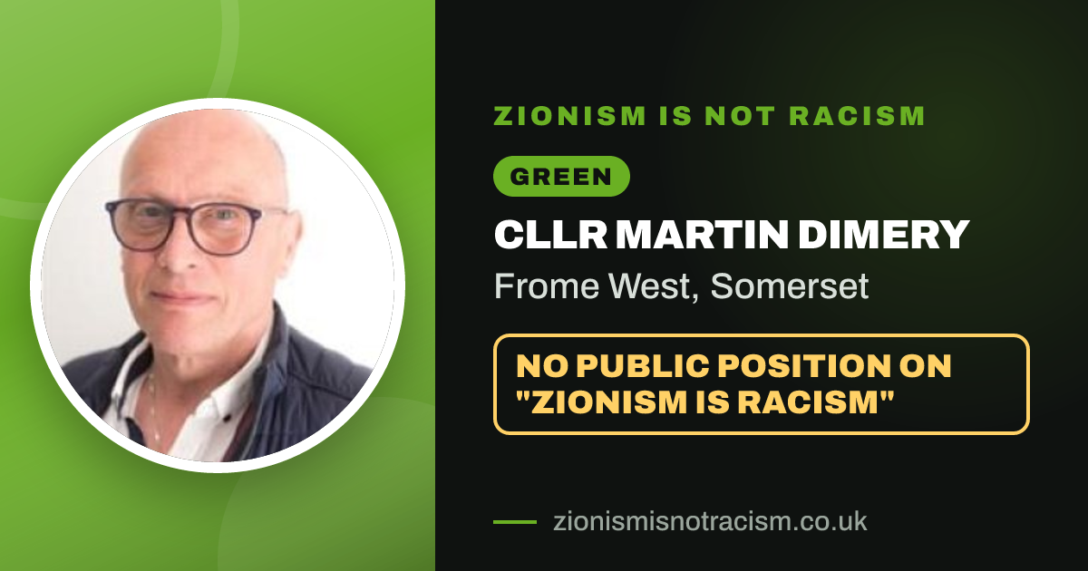 Share image: Cllr Martin Dimery, Frome West ward, Somerset