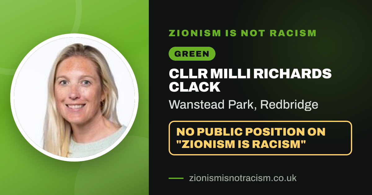 Share image: Cllr Milli Richards Clack, Wanstead Park ward, Redbridge