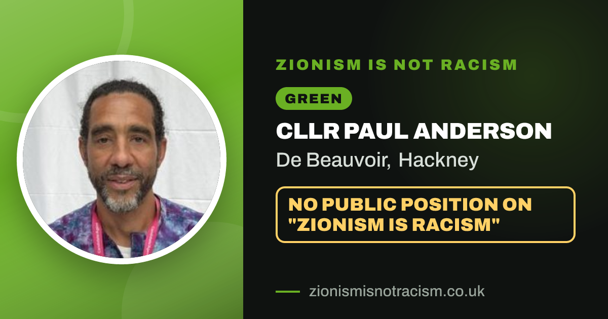 Share image: Cllr Paul Anderson, De Beauvoir ward, Hackney