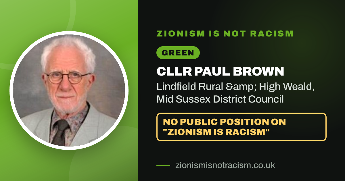 Share image: Cllr Paul Brown, Lindfield Rural & High Weald ward, Mid Sussex District Council