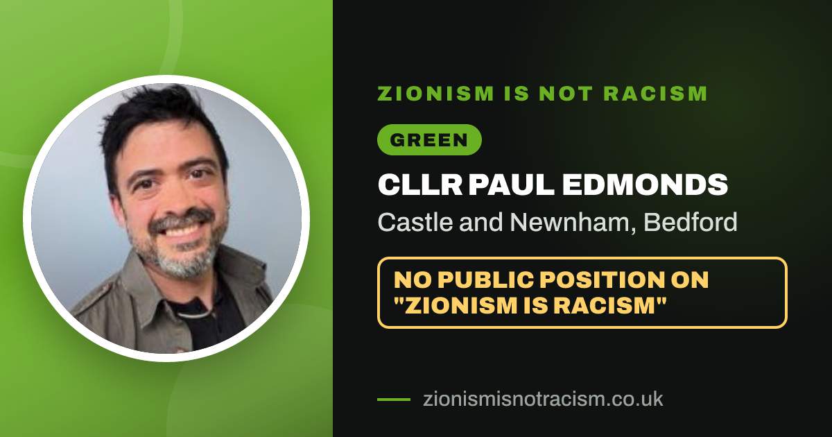 Share image: Cllr Paul Edmonds, Castle and Newnham ward, Bedford