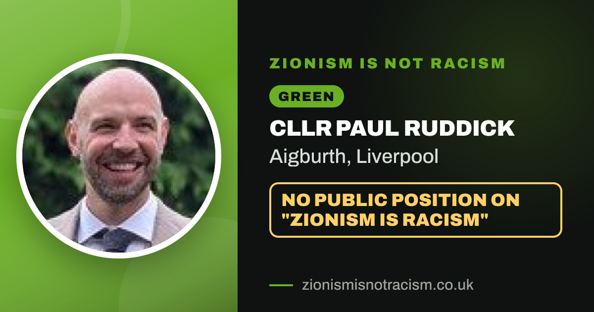 Share image: Cllr Paul Ruddick, Aigburth ward, Liverpool