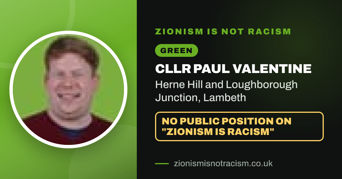Share image: Cllr Paul Valentine, Herne Hill and Loughborough Junction ward, Lambeth