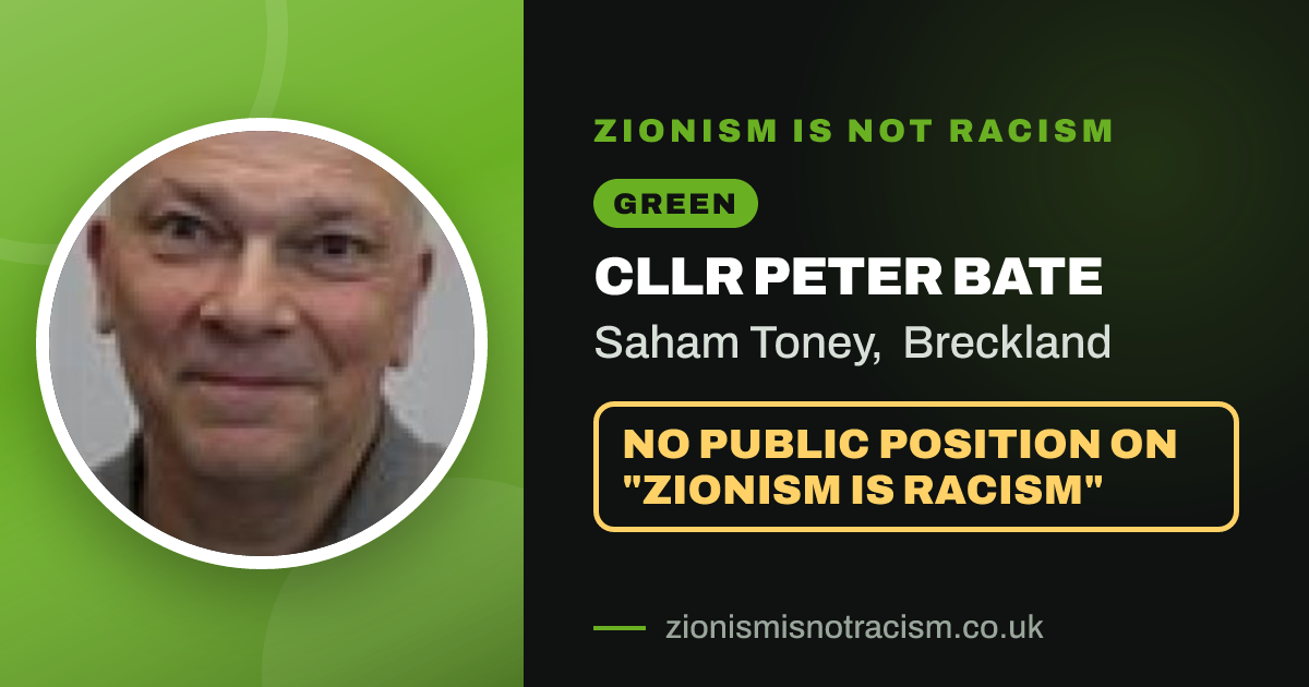 Share image: Cllr Peter Bate, Saham Toney ward, Breckland