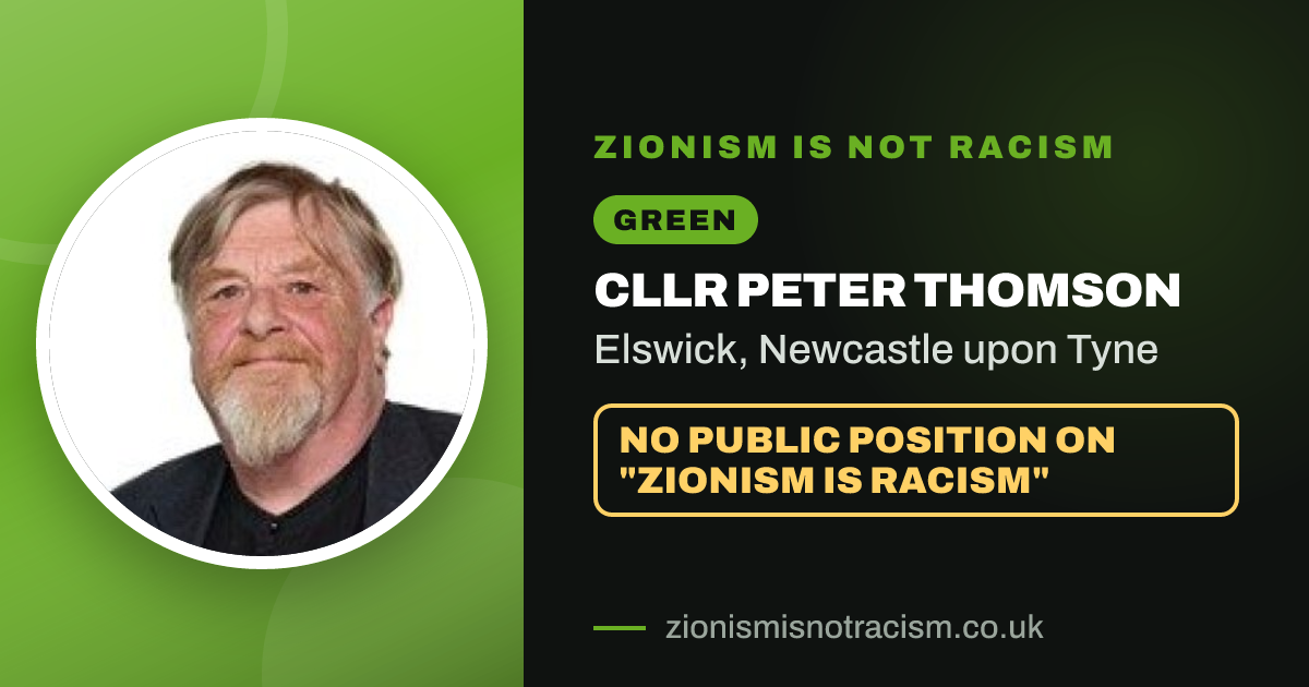 Share image: Cllr Peter Thomson, Elswick ward, Newcastle upon Tyne