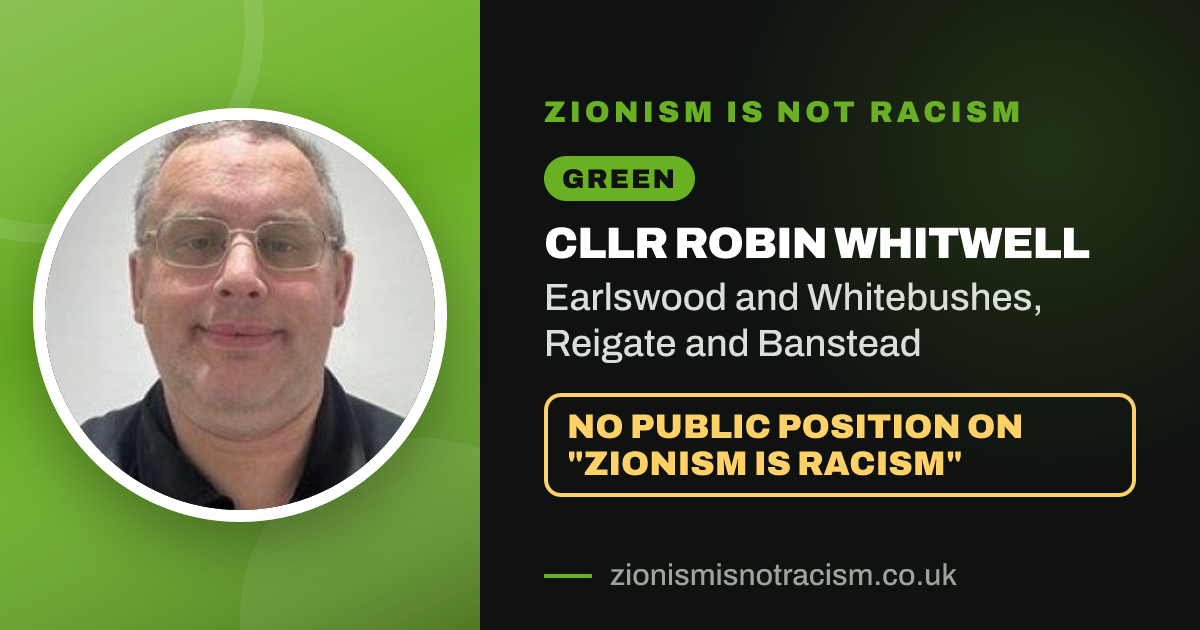 Share image: Cllr Robin Whitwell, Earlswood and Whitebushes ward, Reigate and Banstead
