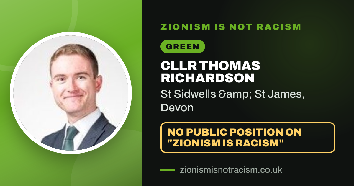 Share image: Cllr Thomas Richardson, St Sidwells & St James ward, Devon