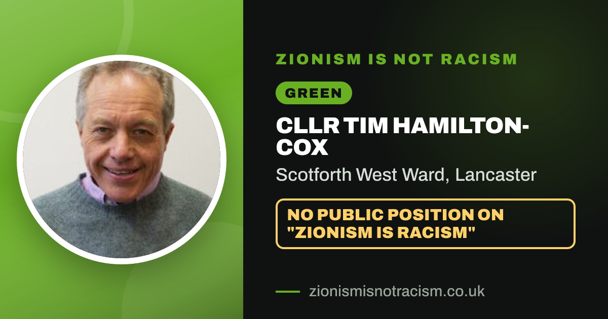 Share image: Cllr Tim Hamilton-Cox, Scotforth West Ward ward, Lancaster