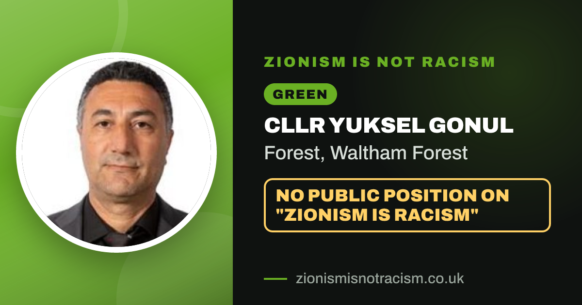 Share image: Cllr Yuksel Gonul, Forest ward, Waltham Forest